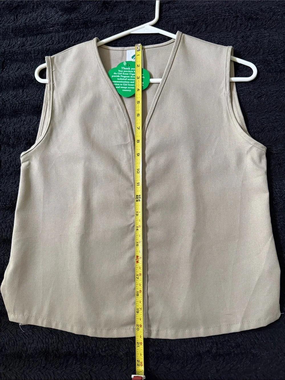 Girl Scouts Cadette Senior Ambassador Khaki Vest Teen Small